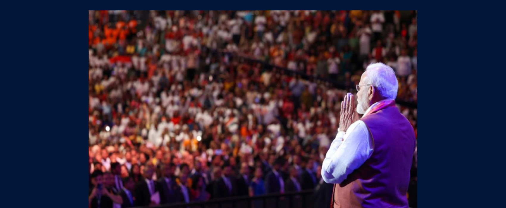 Prime Minister Shri Narendra Modi addressed the Indian community at an event in Long Island, New York