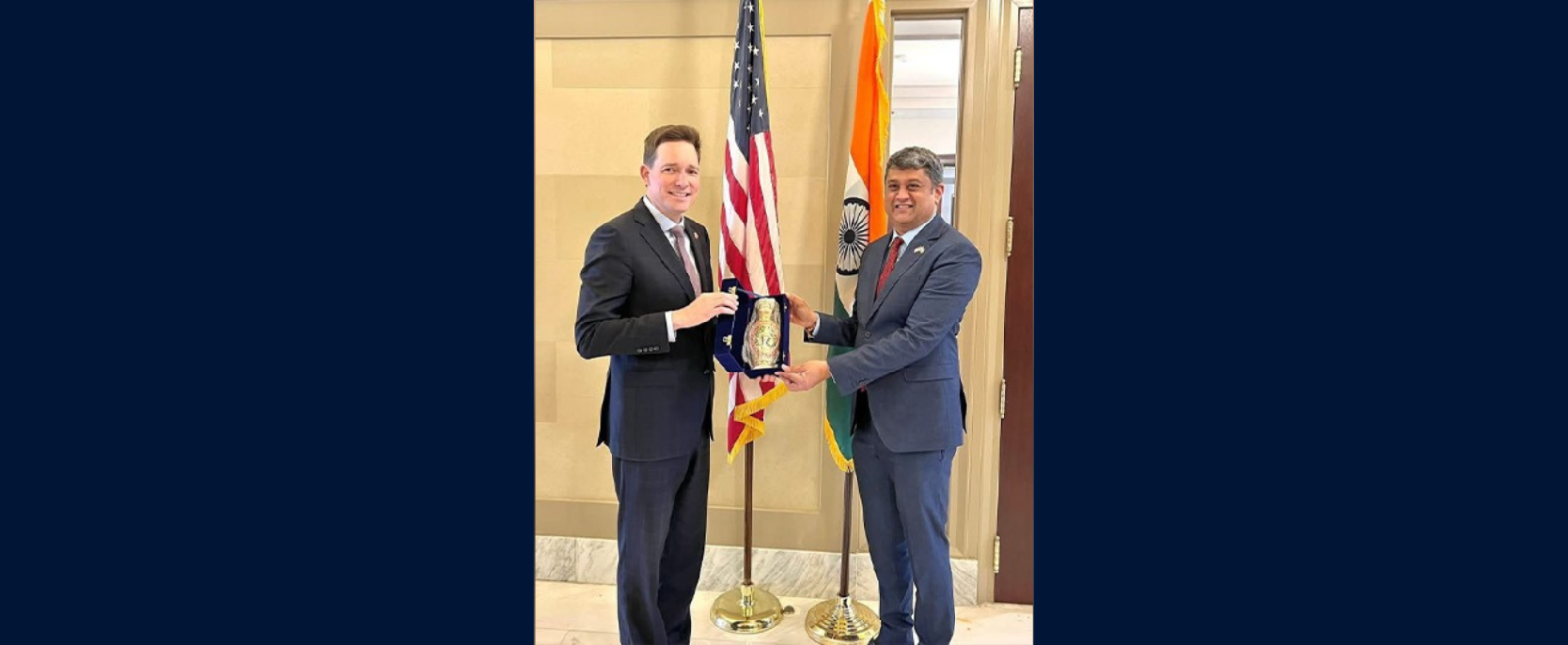 Consul General D.C. Manjunath met with Lt. Governor Matt Pinnell in Oklahoma City and discussed opportunities to strengthen India–Oklahoma cooperation across key sectors.